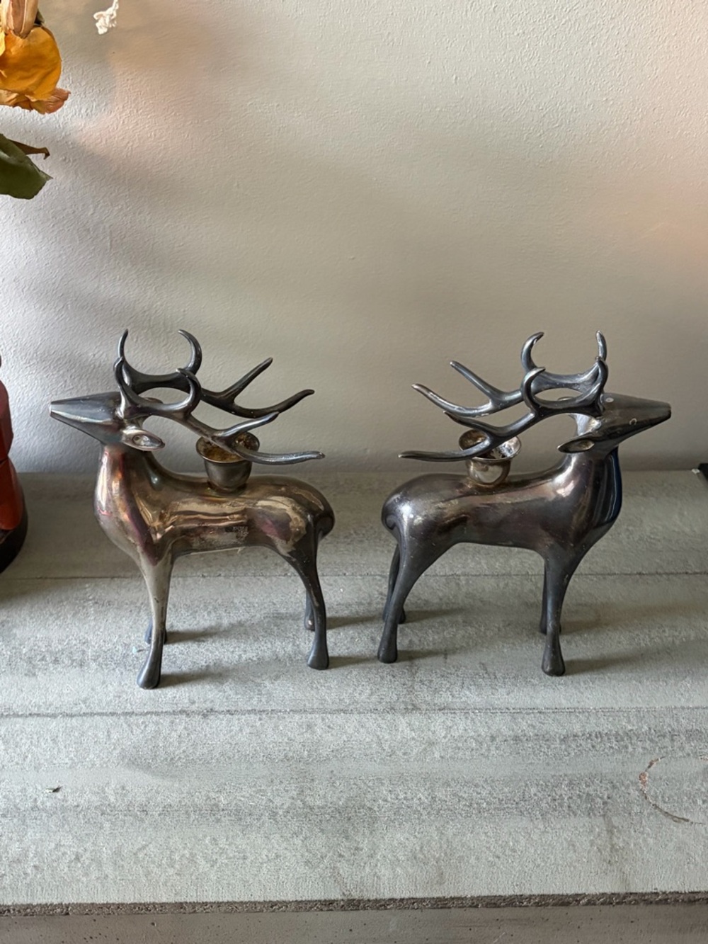 Pottery Barn Silver-plated Reindeer